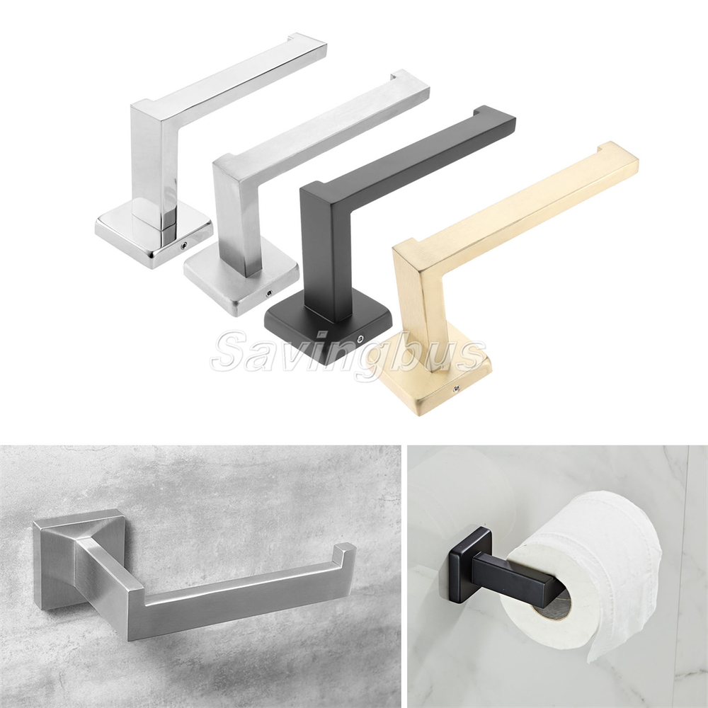 Toilet Paper Holder Tissue Roll Rod Dispenser Hangers Wall Mounted for ...
