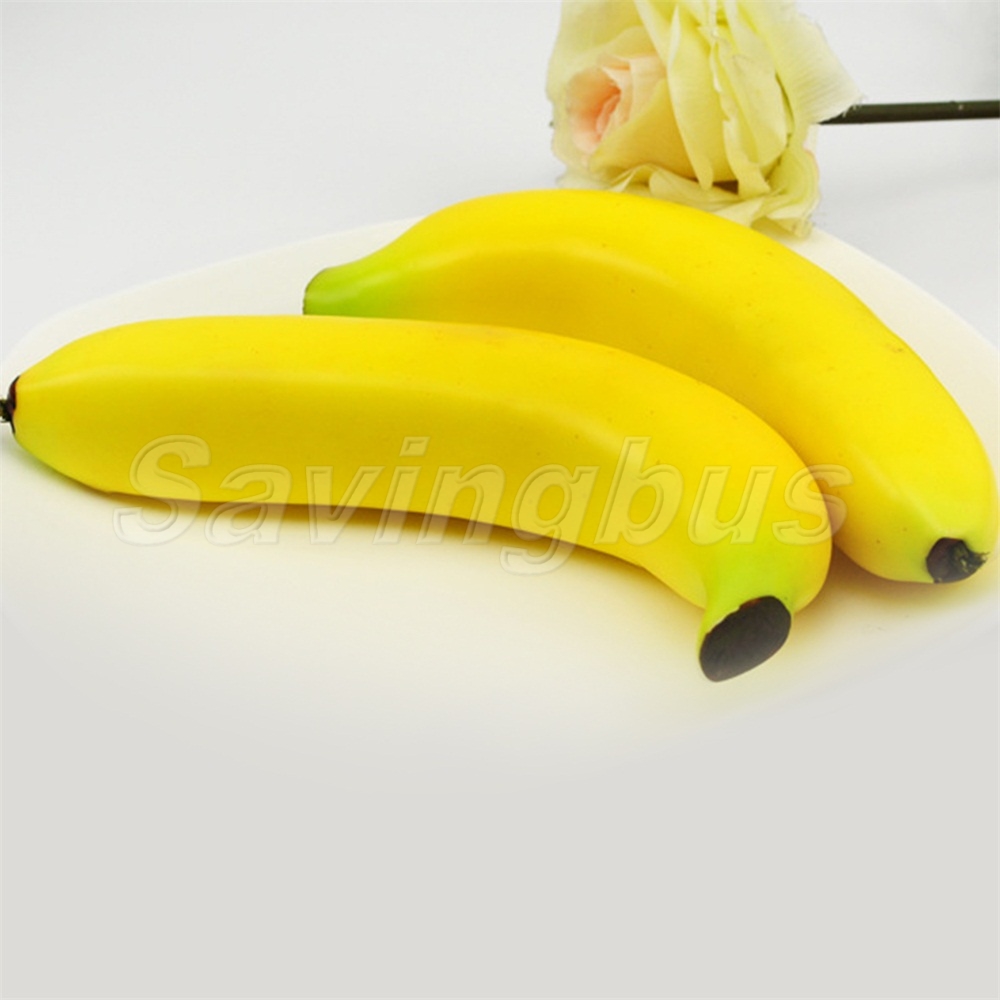 Large Best Artificial Bananas Liflike Fake Banana Fruit Home Party