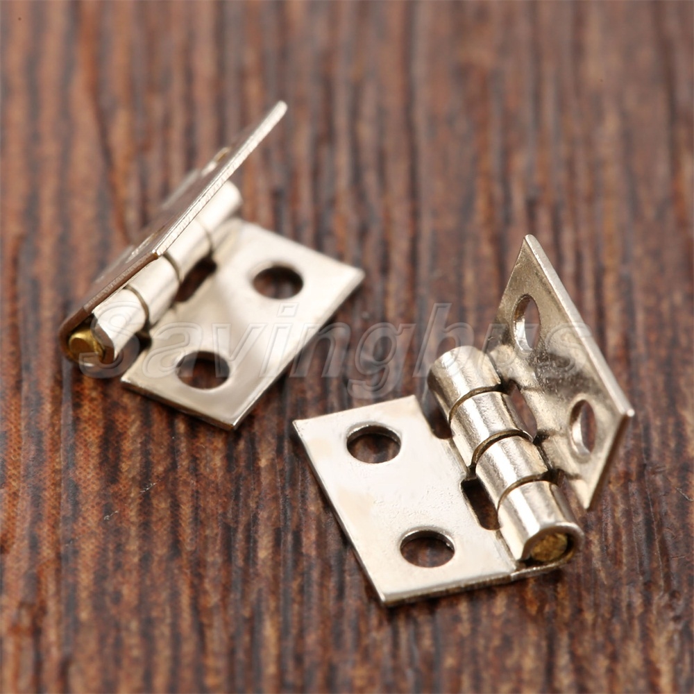 50pcs Tiny Jewelry Gift Box Door Hinges Drawer Hinge with Screw