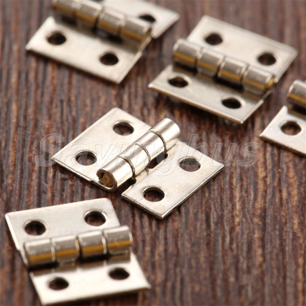 50pcs Tiny Jewelry Gift Box Door Hinges Drawer Hinge with Screw