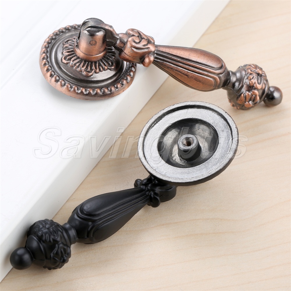 10x Antique Furniture Drop Pull Handles Cupboard Drawer Closet