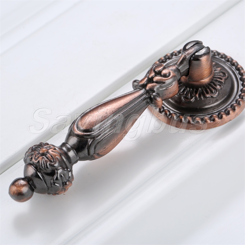 10x Antique Furniture Drop Pull Handles Cupboard Drawer Closet