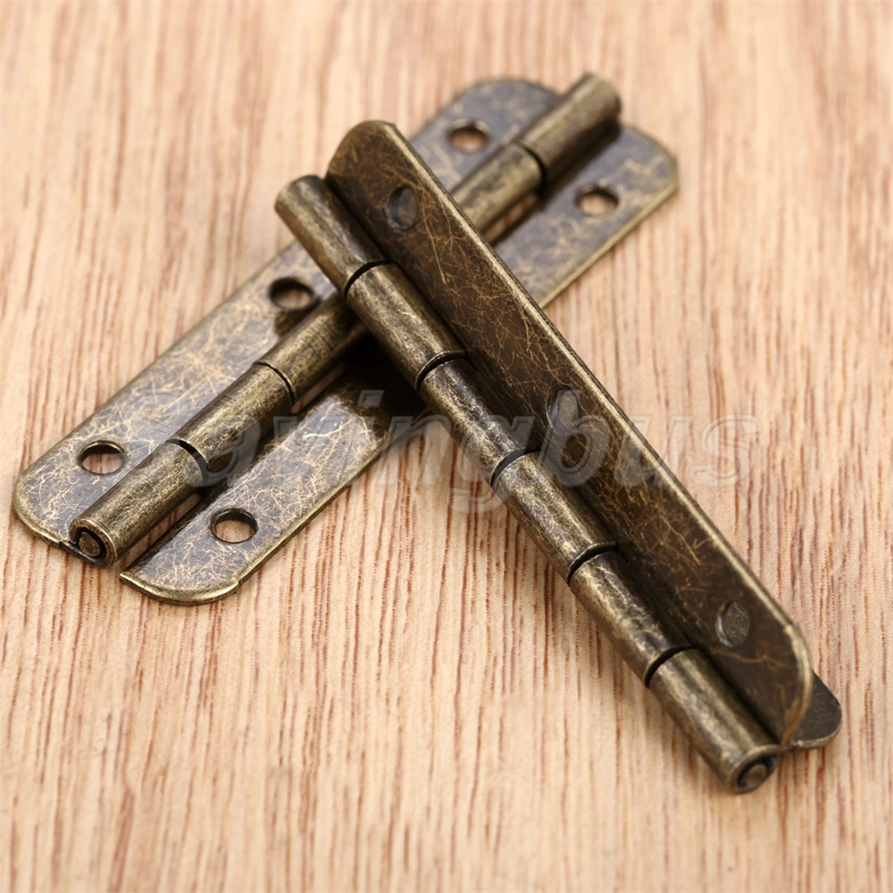 20x European Vintage Wood Box Chest Case Hinges Long Hinge Decorative